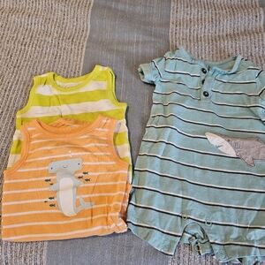 Carter's Onesies 6 Months set of 3